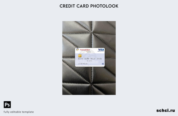 цифровая загрузка Болгария ProCredit Visa Electron фотоизображение переднего шаб